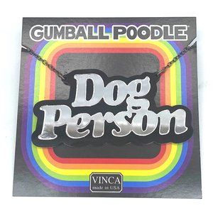 Vinca DOG PERSON Statement Necklace NWT